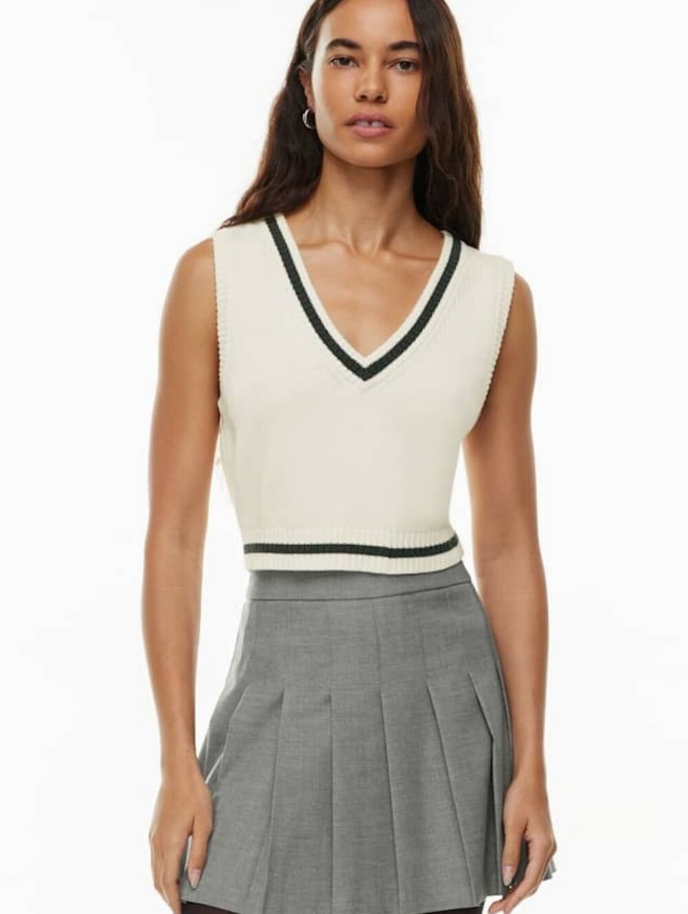 ARITZIA SUNDAY BEST Quinn Sweater Vest Small Academia Old Money Preppy NWOT